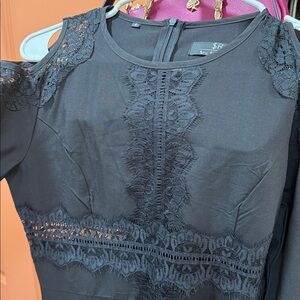 Elegant Black Lace Dress